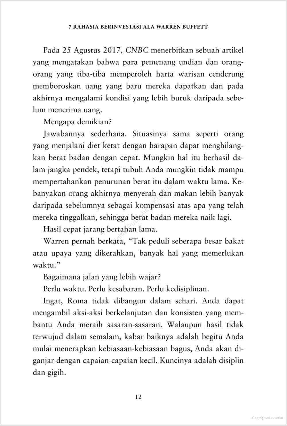 7 Rahasia Sukses Berinvestasi Ala Warren buffett
