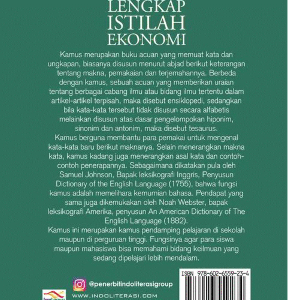 Kamus Istilah Pelajaran Ekonomi