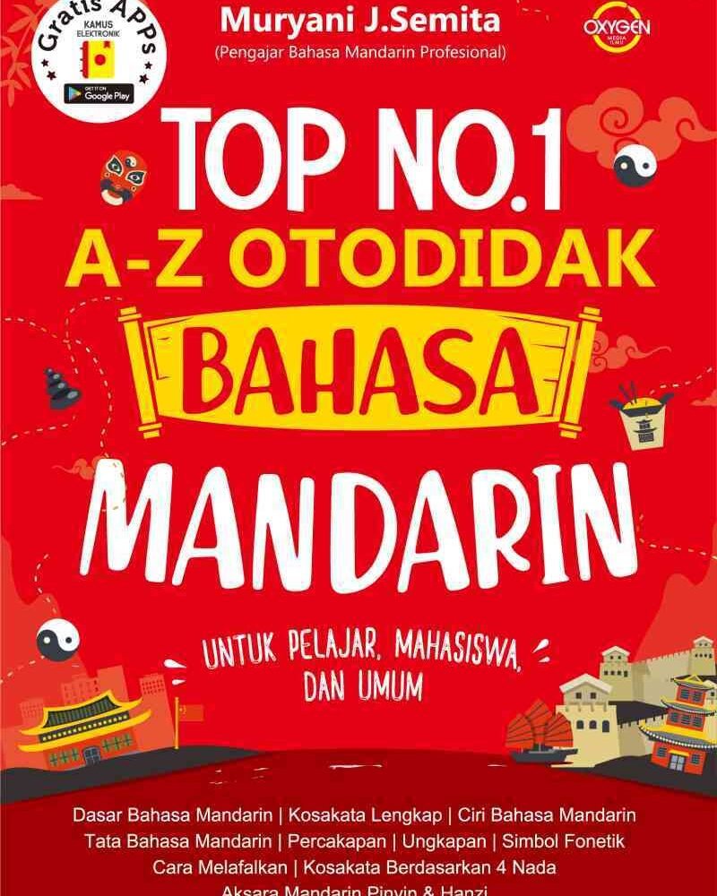 No Brand Buku Top 1 A-Z Mandarin Full Top No 1 Otodidak Bahasa Mandarin