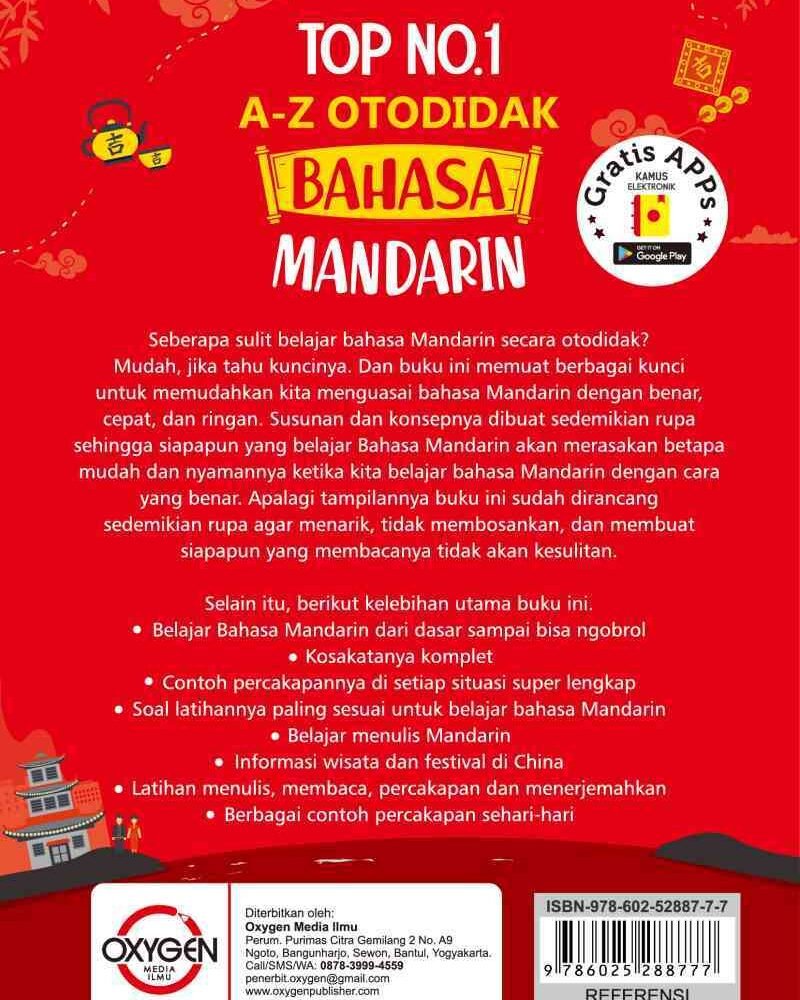 No Brand Buku Top 1 Mandarin Top No 1 Otodidak Bahasa Mandarin