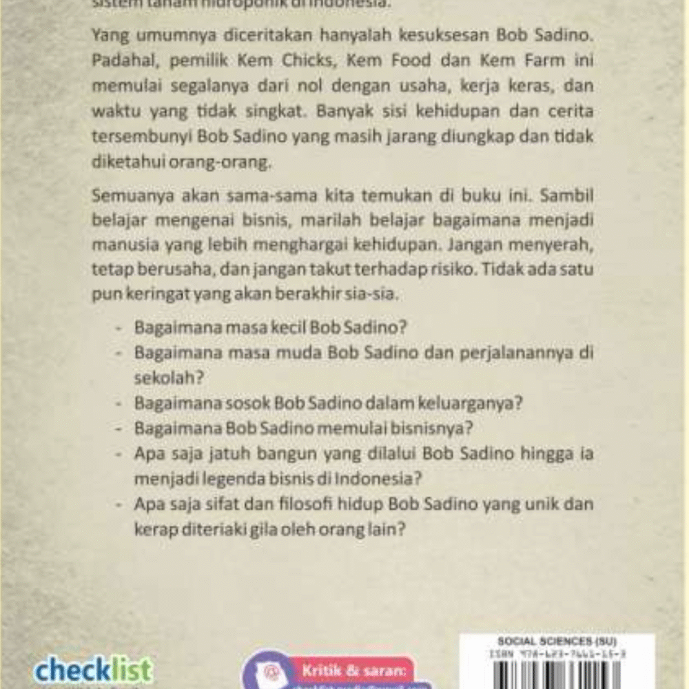 Inspirasi & Motivasi Bob Sandino