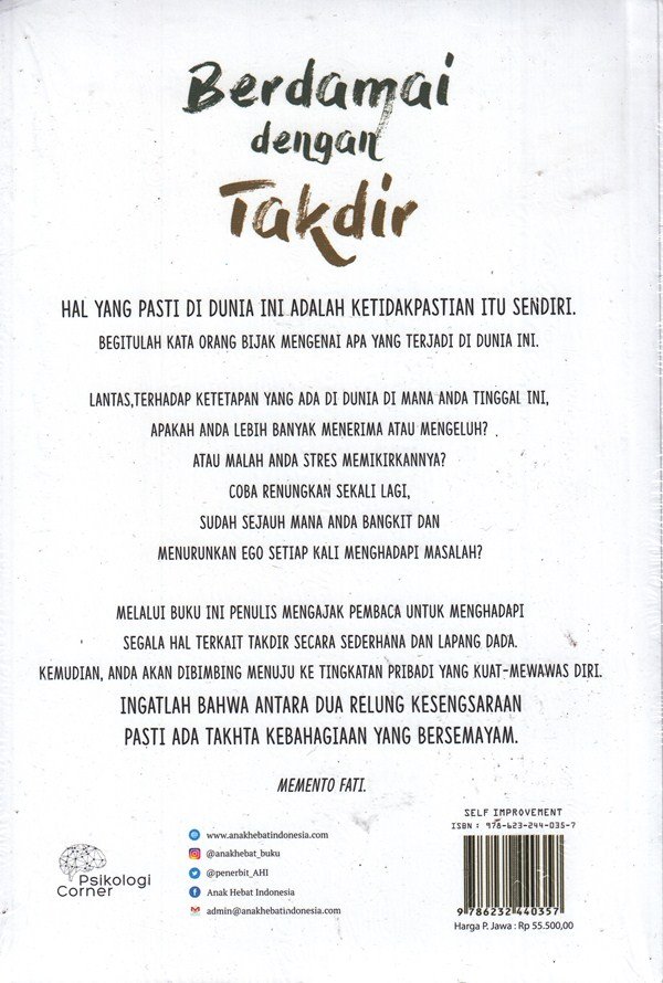 Berdamai Dengan Takdir