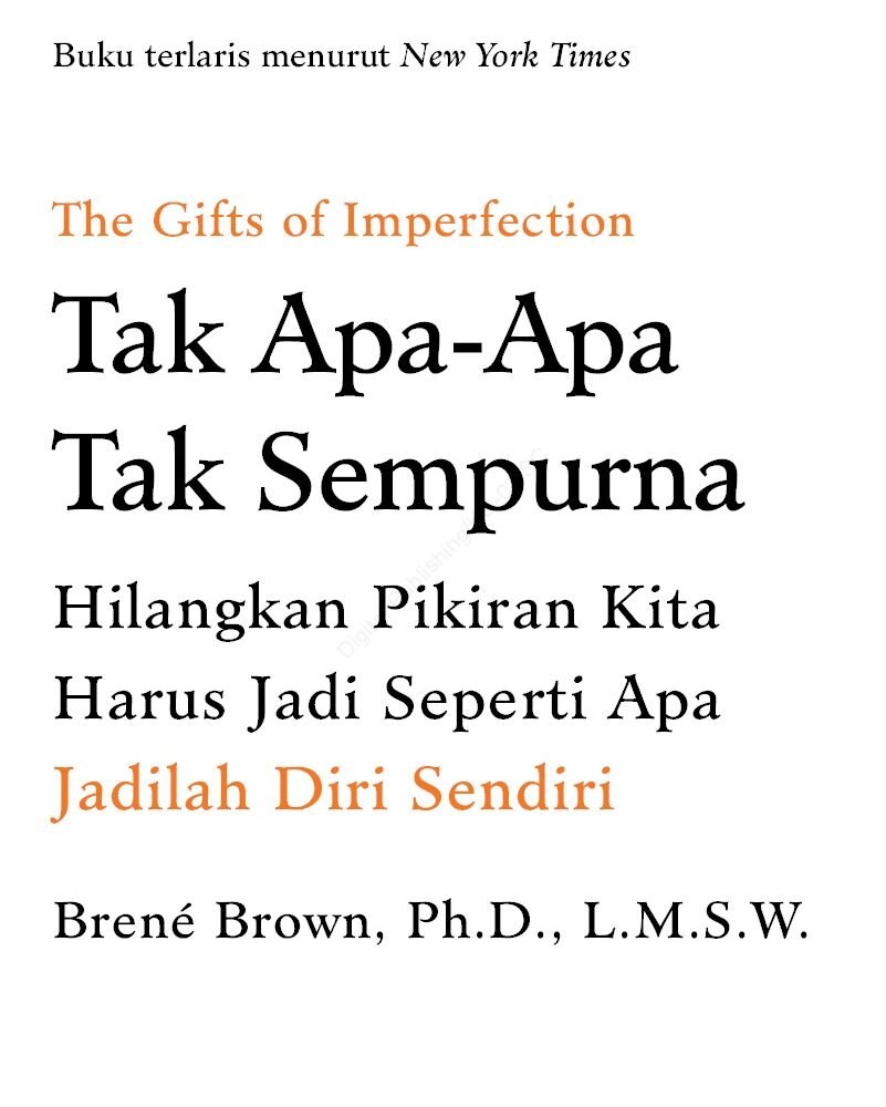 Tak Apa-Apa Tak Sempurna