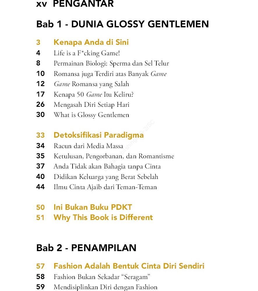 Glossy Gentlemen Guide