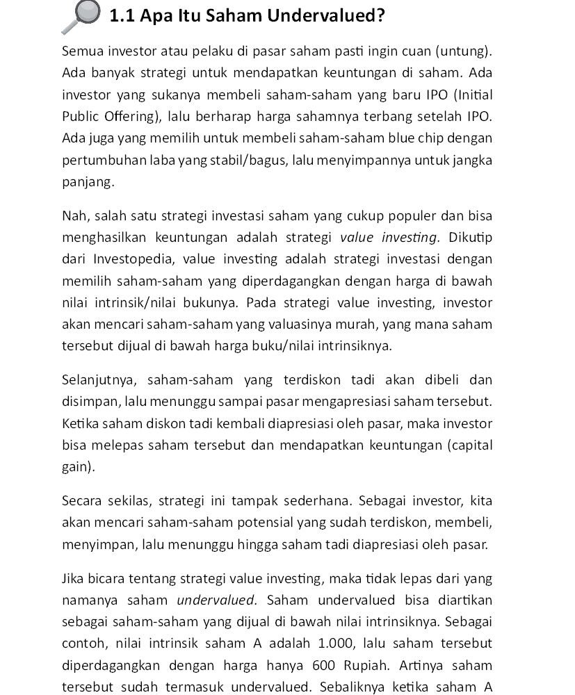 11 The Under Valued Stocks