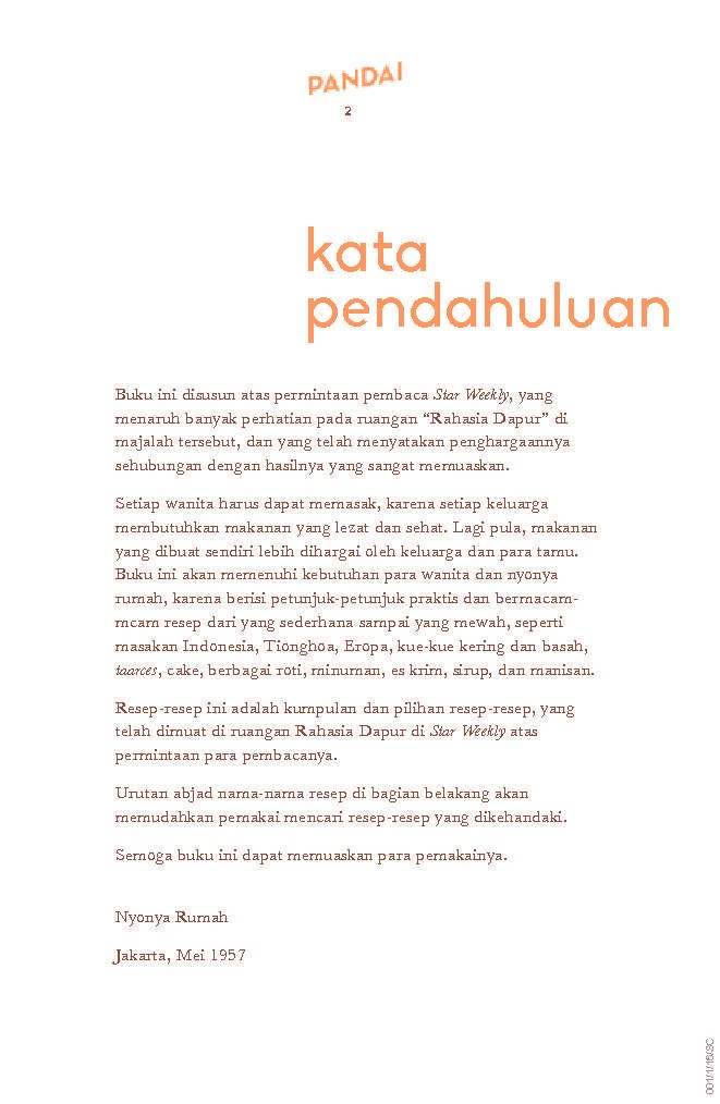 Pandai Masak Oleh Nyonya Rumah