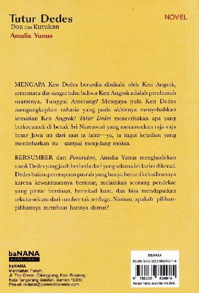 Tutur Dedes: Doa dan Kutukan