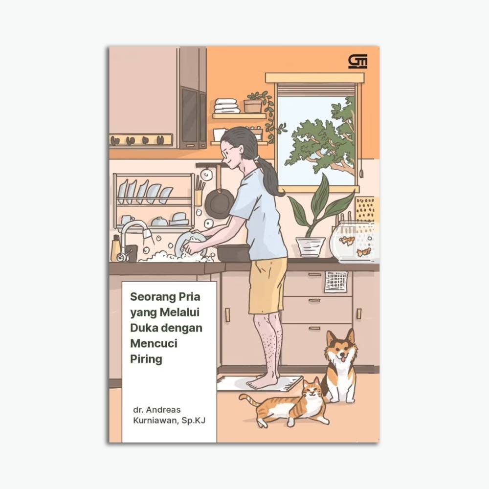 Seorang Pria yang Melalui Duka dengan Mencuci Piring