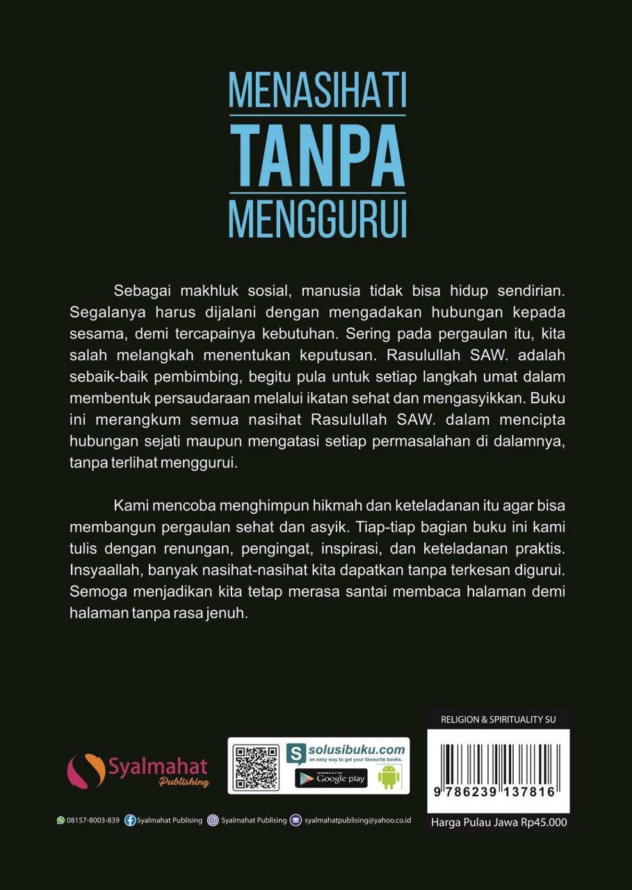 Menasehati Tanpa Menggurui