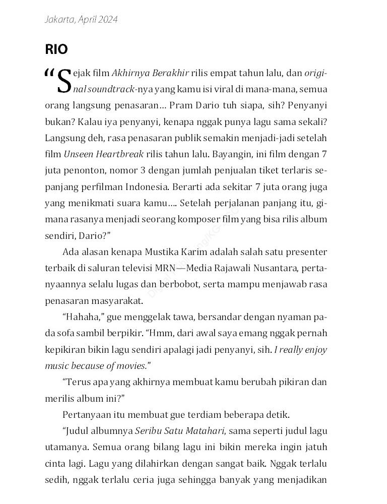 Novel Tengah Tengah