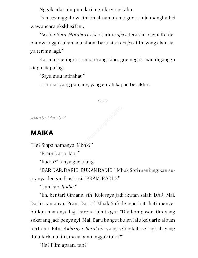 Novel Tengah Tengah
