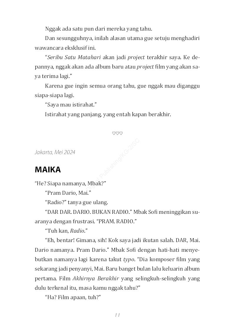 Novel Tengah Tengah
