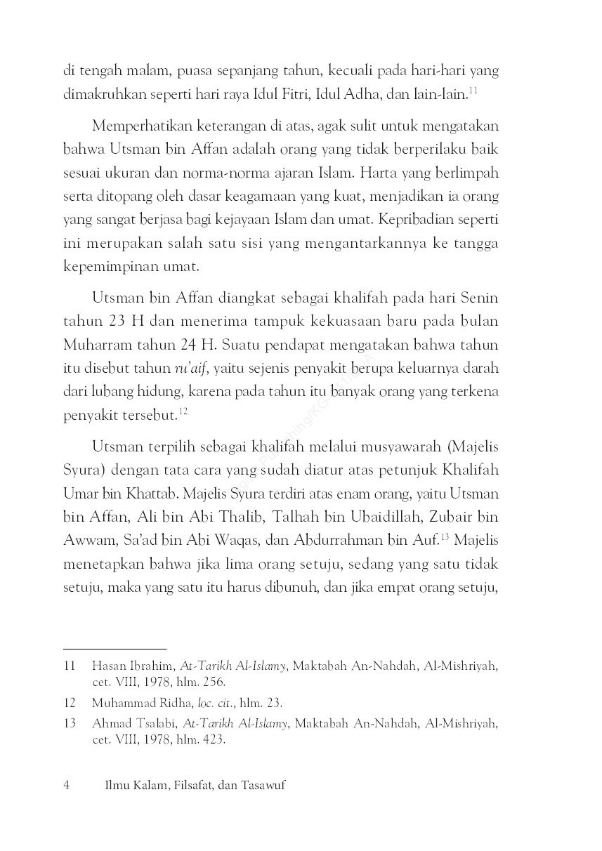 Ilmu Kalam Filsafat dan Tasawuf