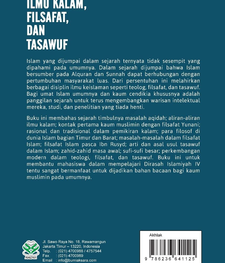 Ilmu Kalam Filsafat dan Tasawuf