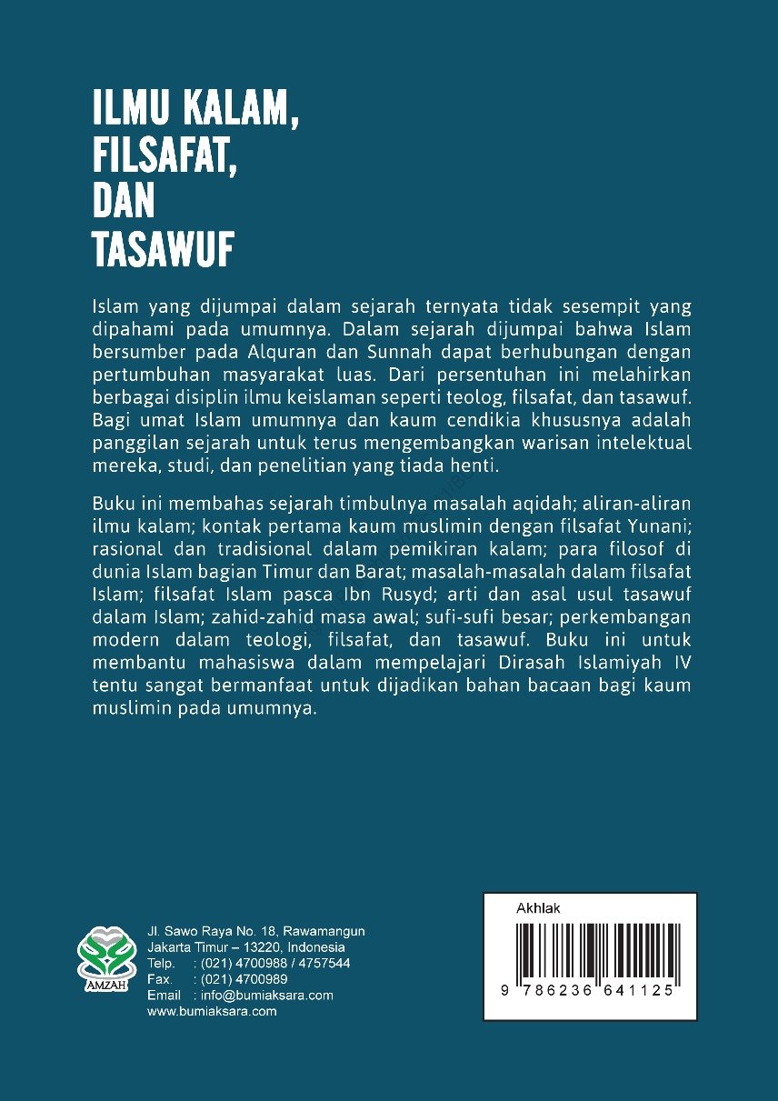 Ilmu Kalam Filsafat dan Tasawuf