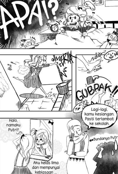 Komik Belajar Bangun Pagi