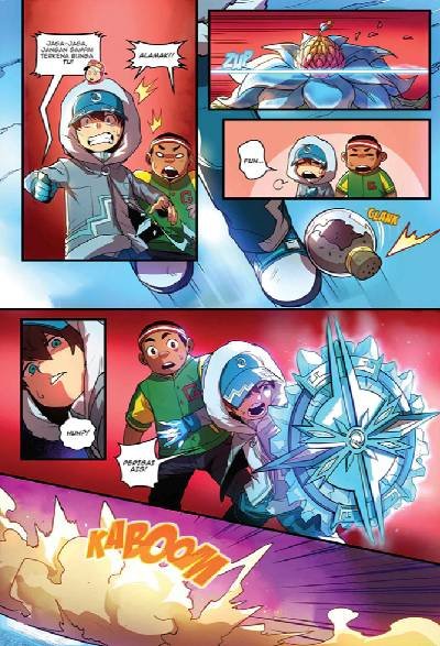 Komik Boboiboy Galaxy Misteri Pegunungan Tandus