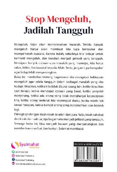 Stop Mengeluh Jadilah Tangguh
