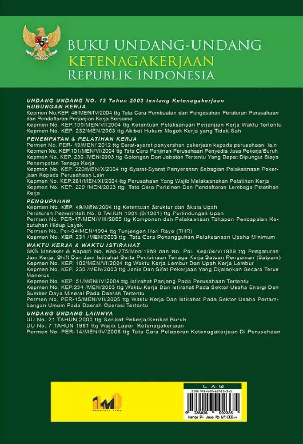 Undang-Undang Ketenagakerjaan RI