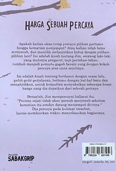 Novel Harga Sebuah Percaya