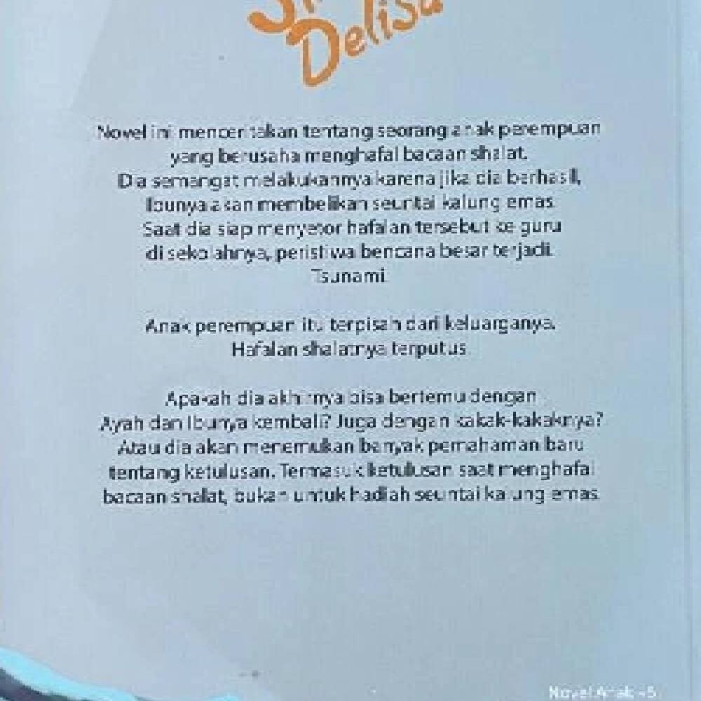 Novel Hafalan Shalat Delisa