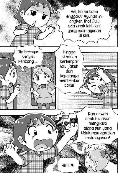 Komik Anak Kecil di Taman