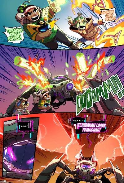 Komik Boboiboy Galaxy Adiwira Dalam Bahaya