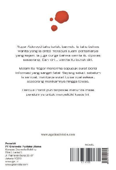 Novel The Murder of Roger Ackroyd (Pembunuhan Atas Roger Ackroyd)