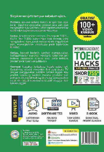 TOEIC Hacks : Tips Trick Praktis Skor 755+
