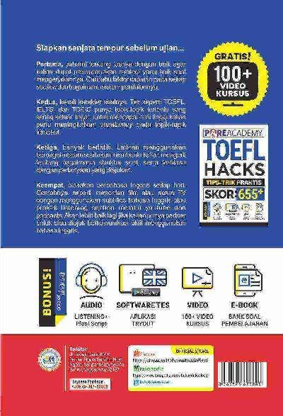 TOEFL Hacks Tips Trik Praktis Skor 655+