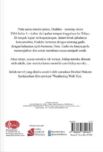 Novel WEATHERING WITH YOU