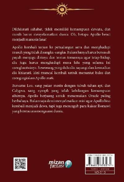 Novel The Trials Of Apollo 2 The Dark Prophecy