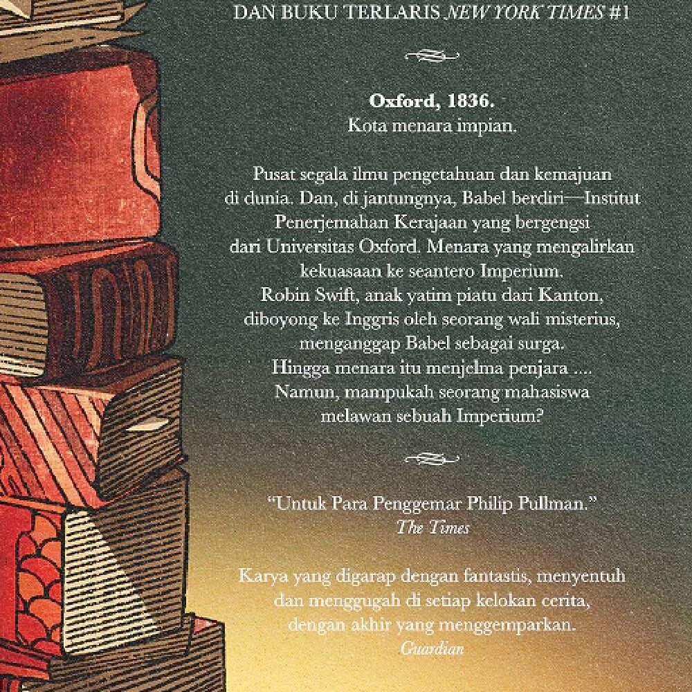 Novel Babel : Sejarah Gelap Revolusi Penerjemah Oxford