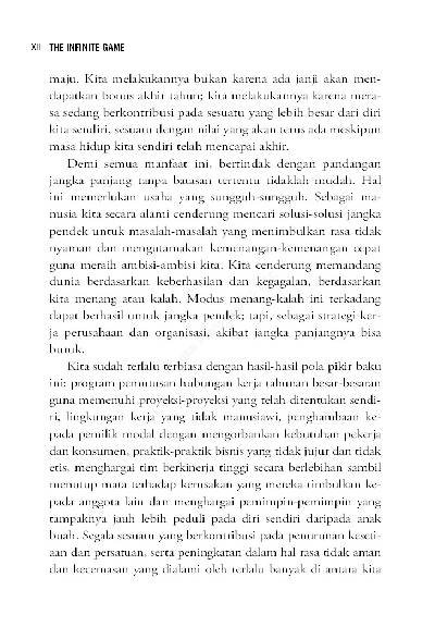 The Infinite Game: Bagaimana Bisnis-Bisnis Besar Mencapai Kesuksesan Jangka Panjang