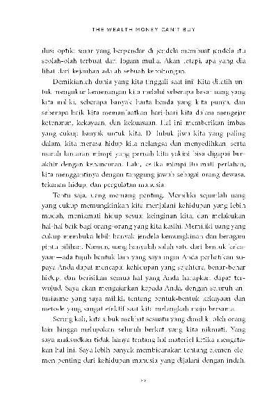 The Wealth Money Can`t Buy - 8 Rahasia untuk Hidup Kaya Seutuhnya