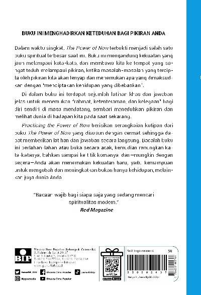Practicing The Power Of Now: Pedoman Menuju Pencerahan Spiritual