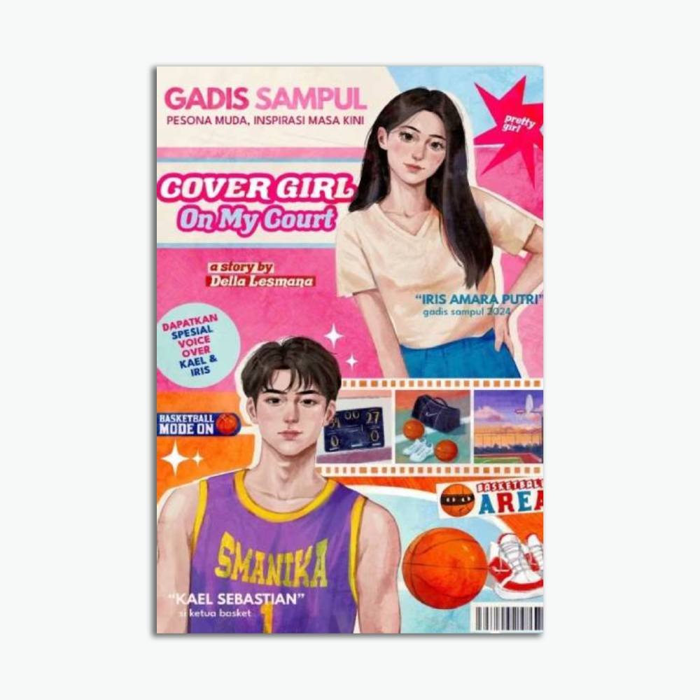 Novel Cover Girl on My Court