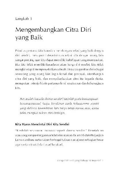 Menjadi Pribadi Yang Bahagia Dan Inspiratif