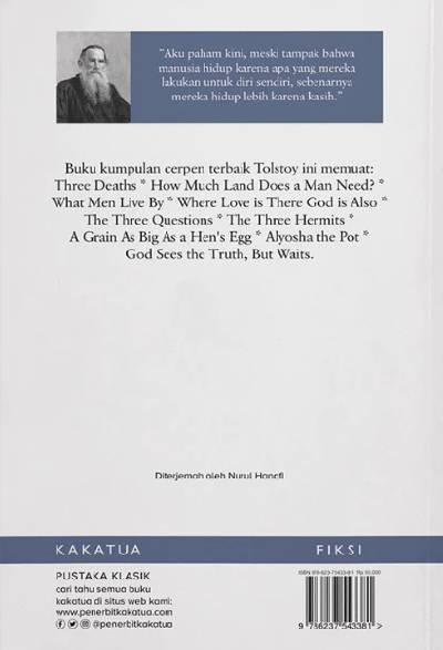 Novel Berapa Luas Tanah yang Dibutuhkan Seorang Manusia